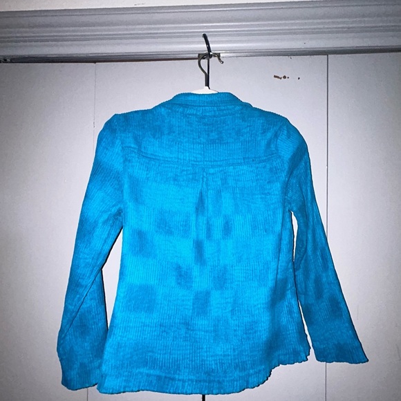 Vintage Erin by Erin London Y2K Style Textured Button Down Size S 88 - Picture 3 of 9